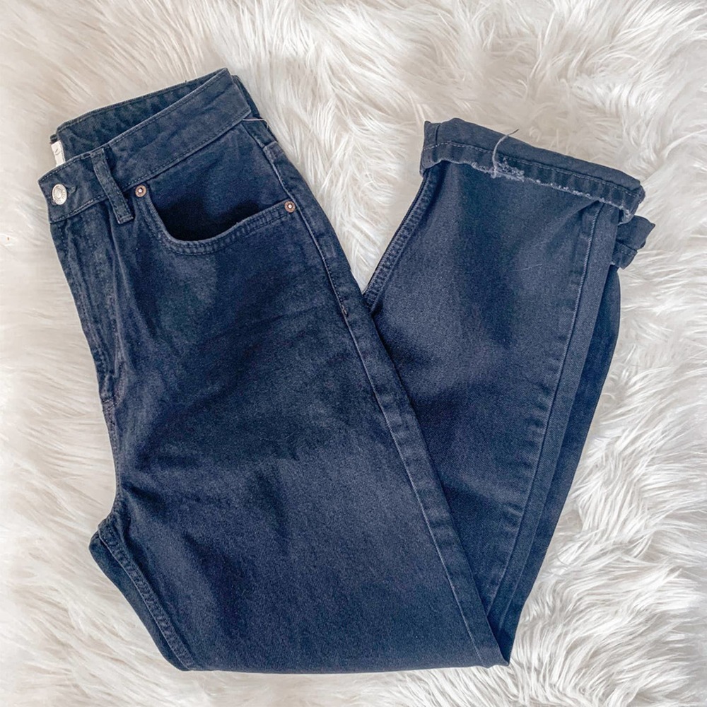 Free People Dakota Straight Leg Jeans 29 Black